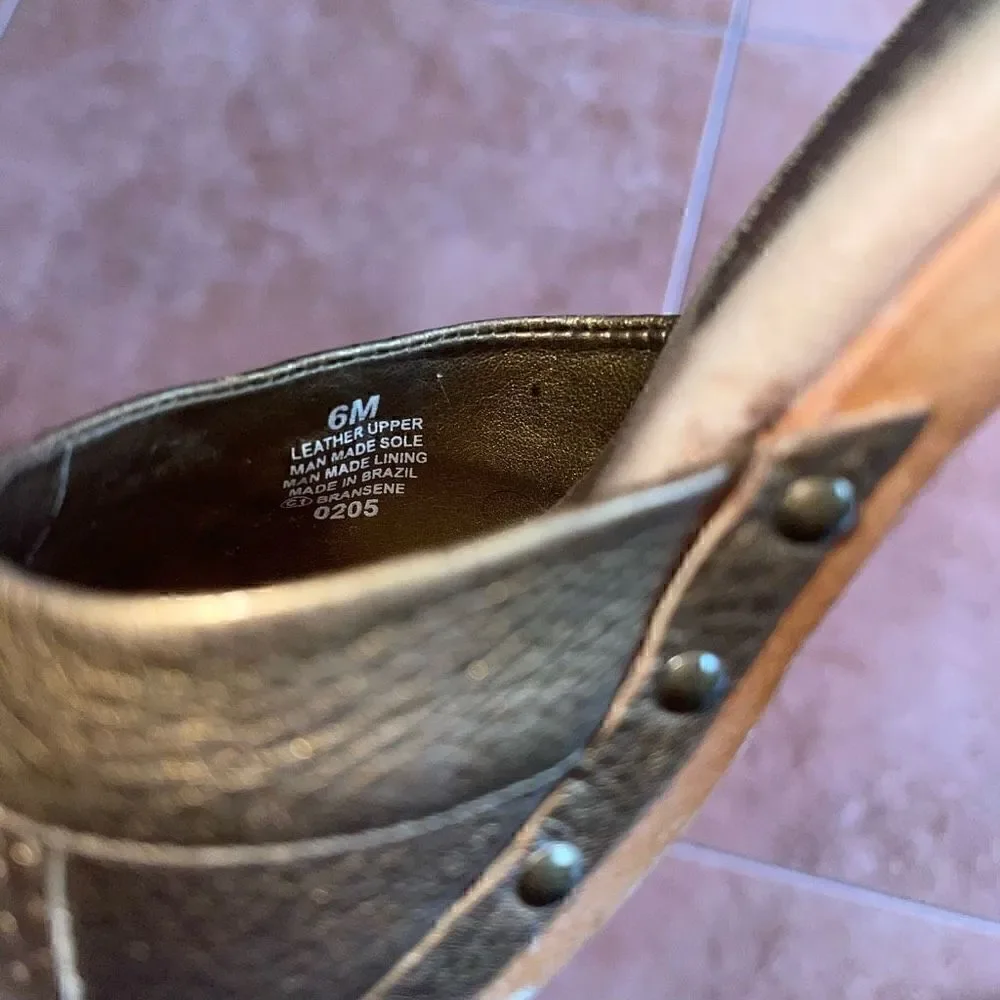 Enzo Angiolini Bronze Clogs